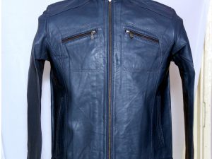 Classic Black Leather Jacket - 3