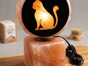 Cat-Shaped Salt Lamp