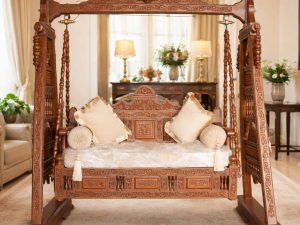 Traditional Sheesham Carved Swing