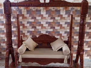 Exquisite Hand-Carved Sheesham Swing